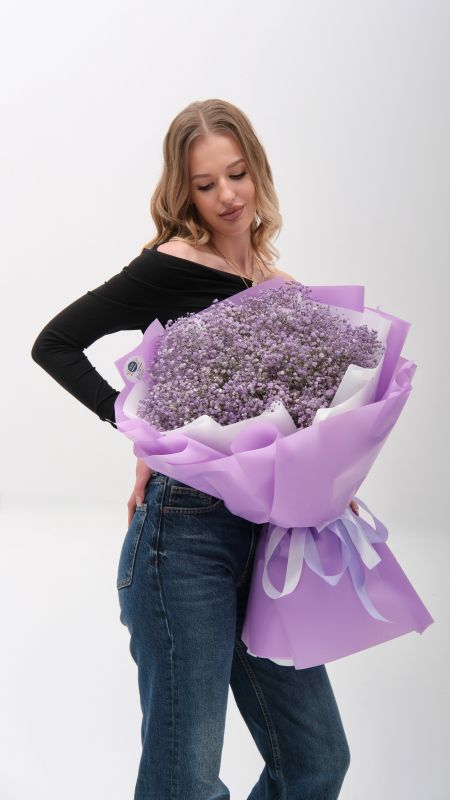 Гіпсофіли фарбовані лаванда 9 шт