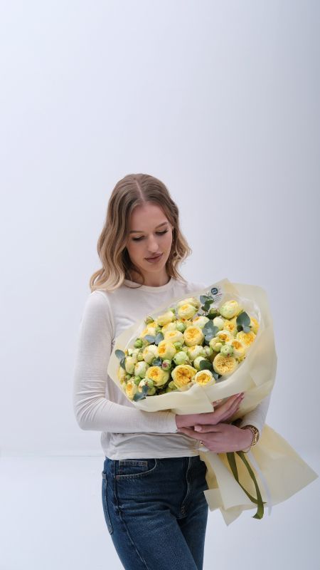 15 піоновидних троянд Піоні баблз